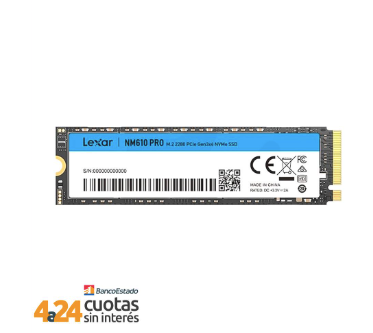 Unidad SSD 500GB M.2 2280 PCIe Gen3x4 NVMe