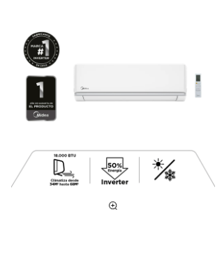 Split Inverter Xtra Frio-Calor 18000 Btu