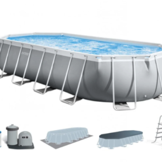 Piscina Estructural Ovalada INTEX Prism Frame 610 x 305 x 122 cm, 18.200L
