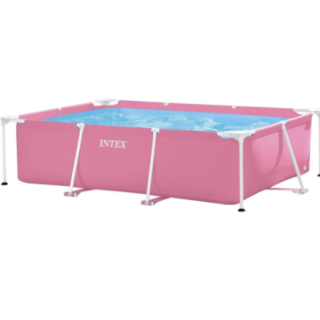 Piscina Estructural Rectangular INTEX 220 x 150 x 60 cm, 1.662L Rosada