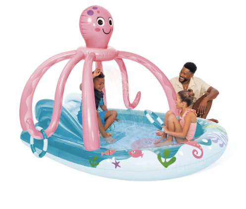 Piscina Centro de Juegos con Aspersor INTEX Friendly Octopus