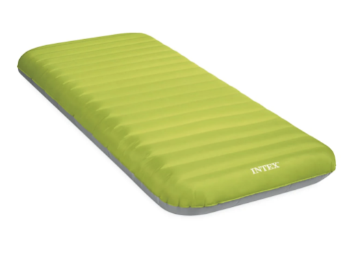 Colchón inflable individual TPU Camping Mat INTEX Truaire con Inflador Eléctrico