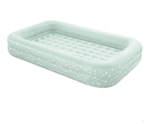 Colchón Inflable Infantil INTEX con Inflador Manual 107x168x25 cm Kidz Travel