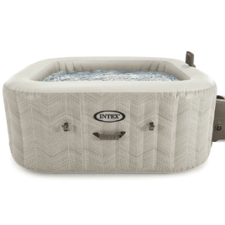 Spa Hot Tub Inflable Intex Chevron Deluxe Square Bubble Spa 4 Personas