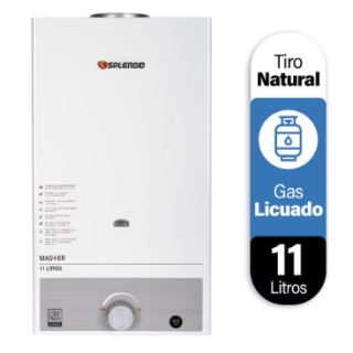Calefont 11 litros Gas licuado Tiro natural Splendid