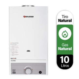 Calefont 10 litros Gas natural Tiro natural Splendid