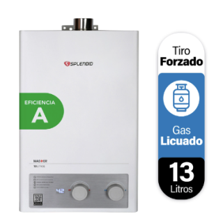 Calefont 13 litros Gas licuado Tiro forzado Splendid