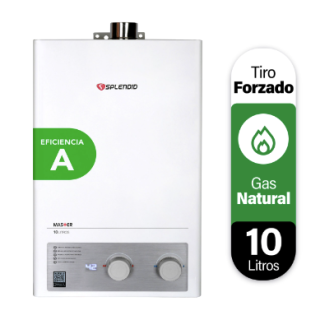 Calefont 10 litros Gas natural Tiro forzado Splendid