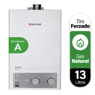 Calefont 13 litros Gas natural Tiro forzado Splendid