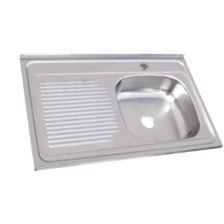 Lavaplatos Sobreponer 800x500 mm Izquierdo para monomando Splendid