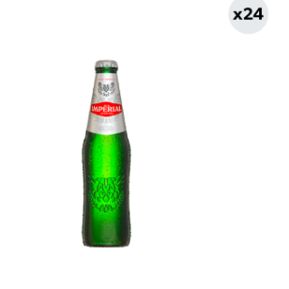 24x Cerveza Imperial Lager 4.6° Botella 330cc