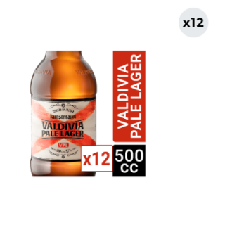 12x Cerveza Kunstmann Valdivia Pale Lager 5.2° Botella 500cc