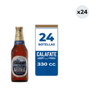 24x Cerveza Austral Calafate 5.0° Botella 330cc