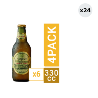 24x Cerveza Kunstmann Lager Sin Filtrar 5.8° Botella 330cc