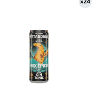 24x Cerveza Patagonia Hoppy Lager Gin Tonic 4.7° Lata 350cc