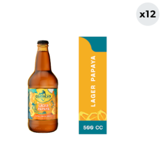 12x Cerveza Guayacán Papaya 4.3° Botella 500cc
