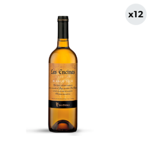 12x Vino Las Encinas Blanco Seco 750cc