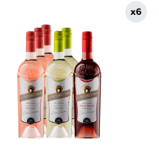 6x Cóctel de Vino Pack Variedades Donnaluna 750cc