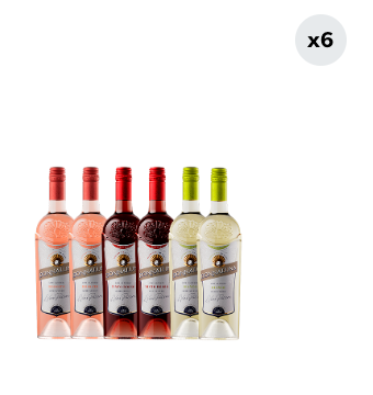 6x Cóctel de Vino Pack Mixto Donnaluna 750cc