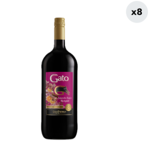 8x Cóctel de Vino Gato Selección Dulce Navegado 1.5L