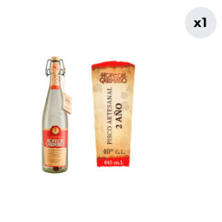 Pisco Horcón Quemado 2 Años 40° 645cc
