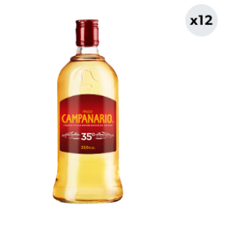 12x Pisco Campanario 35° 350cc