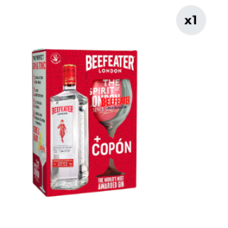 Pack Gin Beefeater London Dry 40° 750cc + Copón