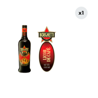 Licor de Café Borghetti 40° 700cc
