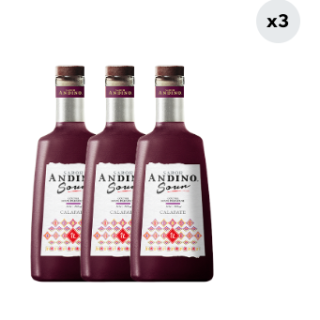 3x Cóctel Sabor Andino Calafate 14° 1L