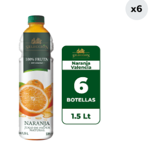 6x Néctar Watt's Selección Naranja Sin Celdas 1.5L