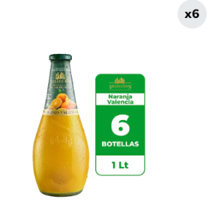 6x Néctar Watt's Selección Naranja Valencia 1L