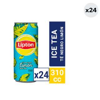 24x Ice Tea Lipton Té Negro Limón 310cc