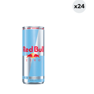 24x Bebida Energética Red Bull Zero 250cc