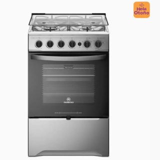 Cocina a Gas 4 Platos Mademsa con LimpiaFácil y Grill Eléctrico M 785 T Inox