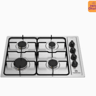 Encimera a Gas 4 Platos Mademsa Encendido Eléctrico y Parrilla Esmaltada MCE 435E T Inox