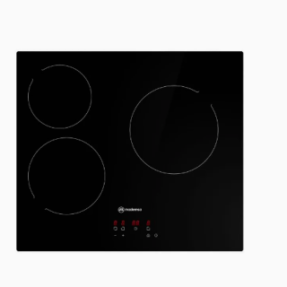 Encimera Eléctrica 3 Platos Mademsa Victrocerámica VM3TR Negra