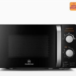 Microondas Mademsa 20 Litros Manual Descongelamiento Inteligente MM20FBM Negro