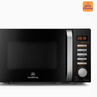 Microondas Mademsa 20 Litros Digital Descongelamiento Inteligente MM20FBH Negro