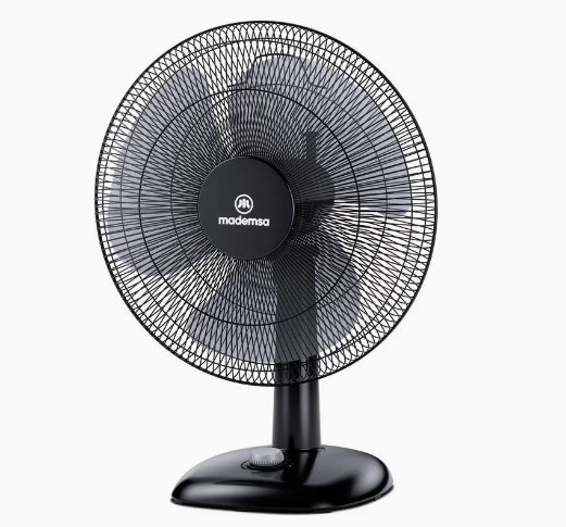 Ventilador Sobremesa Mademsa 40W 3 Velocidades y Silencioso 40,6 cm DFM16 Negro