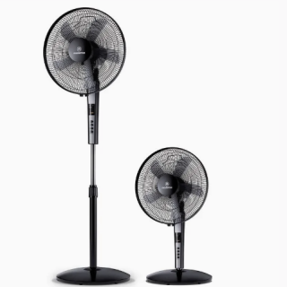 Ventilador 2 en 1 Mademsa Pedestal y Sobremesa con Control Remoto 40,6cm SFM21 Negro