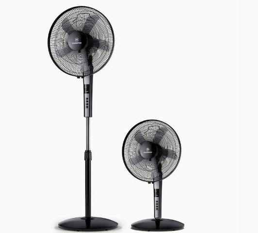 Ventilador 2 en 1 Mademsa Pedestal y Sobremesa con Control Remoto 40,6cm SFM21 Negro
