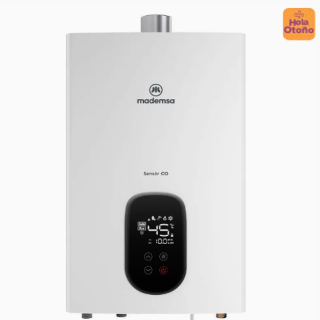 Calefont Gas Licuado Mademsa 10 Litros Tiro Forzado Sensor Monóxido de Carbono 10 Eco GL