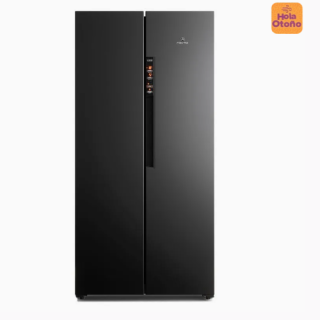 Refrigerador Mademsa 430L No Frost Side by Side Inverter Panel Digital MAS430B Negro