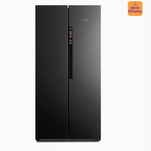 Refrigerador Mademsa 430L No Frost Side by Side Inverter Panel Digital MAS430B Negro