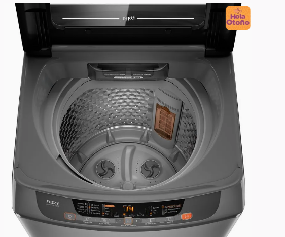 Lavadora Automática Mademsa 18Kg Carga Superior Dispensador Disolución Máxima 18 SZG Gris