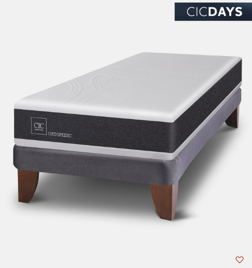Cama Europea 1 Plaza Ortopedic