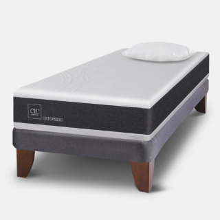 Cama Europea 1,5 Plazas Ortopedic + Almohada