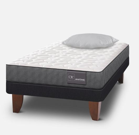Cama Europea 1,5 Plazas Anatomic + Almohada