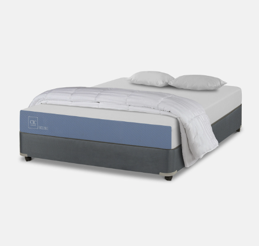Cama Americana Full Excellence + Almohadas + Plumón