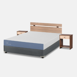 Cama Americana Full Excellence + Set Olmo